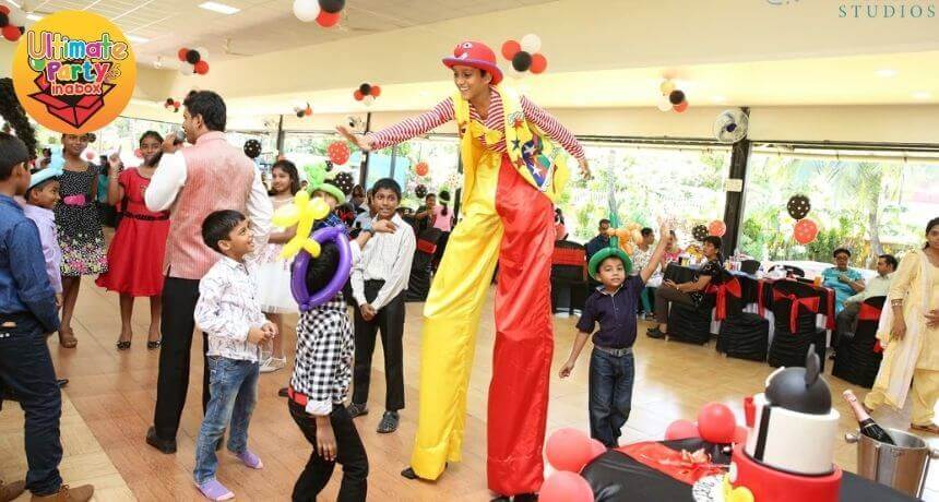 man on stilts